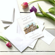 Personalised Wedding Venue Illustrated Invitations SAMPLE
