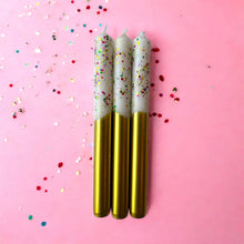 FUNFETTI Dip Dye Dinner Candle (Individual)