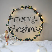 Merry Christmas Light Up Wreath - Christmas Decoration