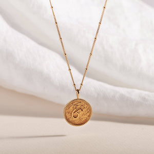 Brave Gold Necklace | Gold Coin Necklace | Gold Jewellery