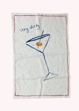 Very Dirty Martini Linen Teatowel