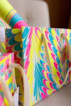Hand Marbled Gift Bags (Medium) - Neon