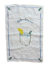 Rather Fragrant - Gin & Tonic Linen Teatowel