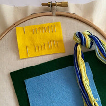 Snake plant felt embroidery kit