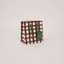 Block Printed Gift Bags (Small) - Holly Green
