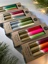 Sugar Plum Fairytale & Gold Dip Dyed Dinner Candles