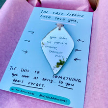 You make the world a sparklier place handmade charm