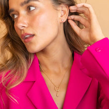 Sparkly Gold Horseshoe Necklace | Gold Necklace