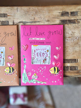 Hand Painted ‘Let Love Grow’ Wild Flower Seed Packet