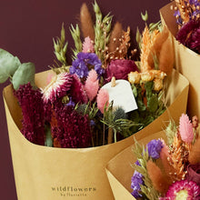 Dried Flowers - Field Bouquet - Burgundy