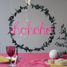 Holly Light Up Slogan Wreath - Christmas Decoration