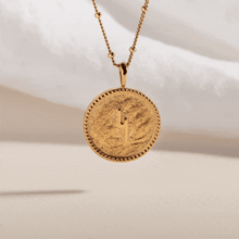 Gold Coin Necklace | Talisman Necklace (Meaning Hope)