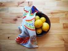 Watercolour Paisley Summer Cotton Waffle Tea towel