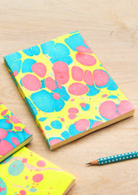 Marbled Notebook - Neon