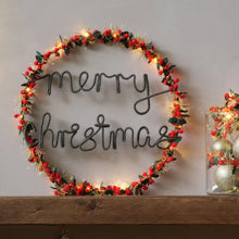 Merry Christmas Light Up Wreath - Christmas Decoration