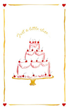 Just A Little Slice - Linen Teatowel