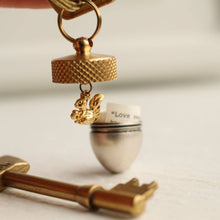 Acorn Keyring with Squirrel