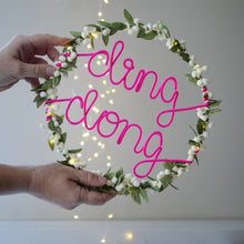 Mistletoe Light Up Slogan Wreath - Christmas Decoration