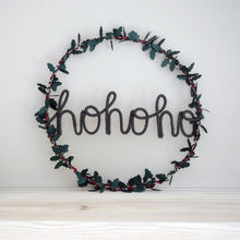 Holly Light Up Slogan Wreath - Christmas Decoration