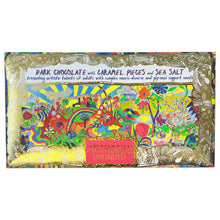 Joy Revolution, Dark Chocolate Bar with Caramel Pieces & Sea Salt