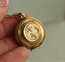 Moon & Star Locket Necklace