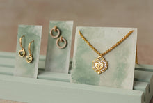 Blue Sunflower Locket Necklace