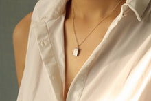 Silver Book Locket Necklace
