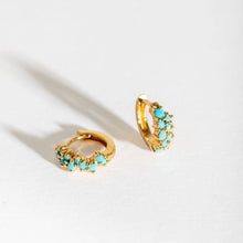 Turquoise Gold Vermeil Huggie Hoops | Best-Selling & Effortlessly Chic