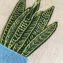 Snake plant felt embroidery kit