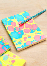 Marbled Notebook - Neon