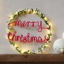 Merry Christmas Light Up Wreath - Christmas Decoration