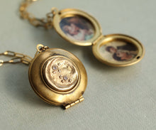 Moon & Star Locket Necklace