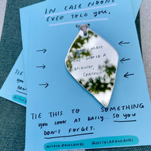 You make the world a sparklier place handmade charm