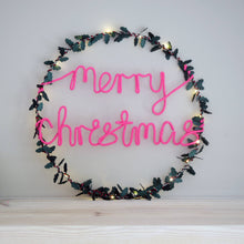 Merry Christmas Light Up Wreath - Christmas Decoration