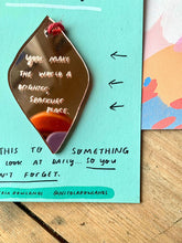 You make the world a sparklier place handmade charm