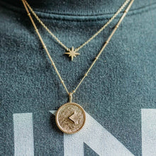 Gold Coin Necklace | Talisman  (Meaning Kind/Knowledge)