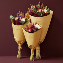 Dried Flowers - Field Bouquet - Burgundy