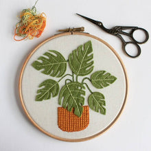 Monstera Plant Felt Embroidery Kit