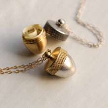 Acorn Locket Necklace