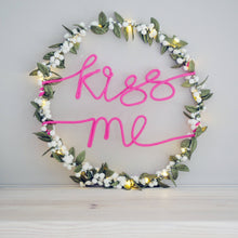 Mistletoe Light Up Slogan Wreath - Christmas Decoration