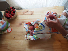 Watercolour Paisley Summer Cotton Waffle Tea towel