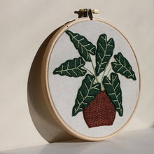 Elephant Ear Plant Felt Embroidery Kit