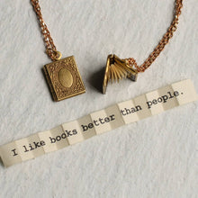 Personalised Book Locket Necklace