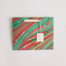 Hand Marbled Gift Bags (Medium) - Christmas Glitz