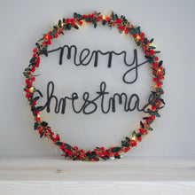 Merry Christmas Light Up Wreath - Christmas Decoration
