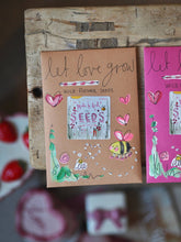 Hand Painted ‘Let Love Grow’ Wild Flower Seed Packet