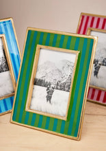 Stripe Enamel Photo Frame