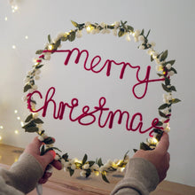 Merry Christmas Light Up Wreath - Christmas Decoration