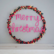 Merry Christmas Light Up Wreath - Christmas Decoration