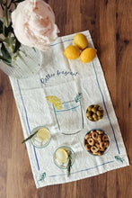 Rather Fragrant - Gin & Tonic Linen Teatowel